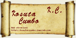 Košuta Cumbo vizit kartica